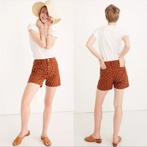 Madewell Emmett Patch Pocket Shorts in Inkspot Dots 27